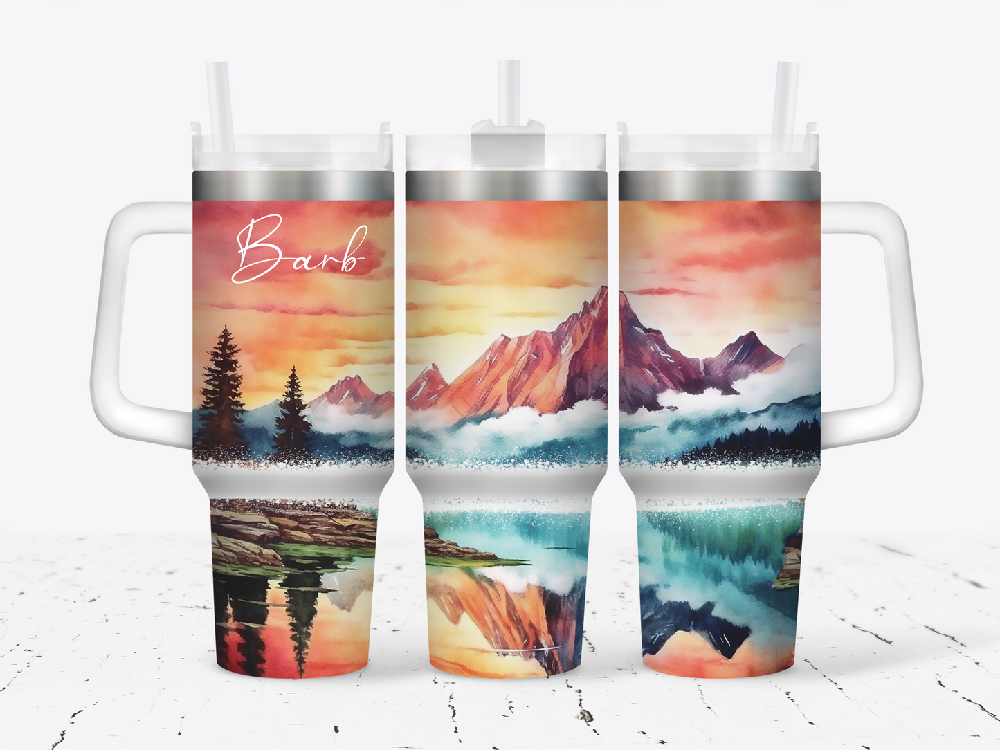 40oz Tumbler | Mountain Sunrise