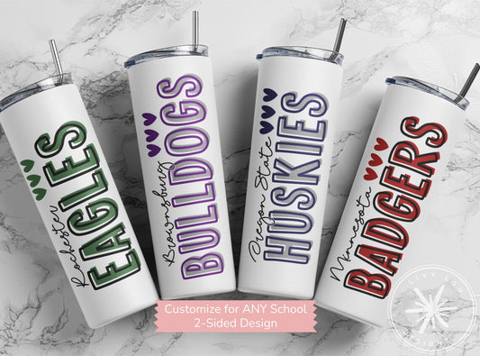 Customizable College Tumbler