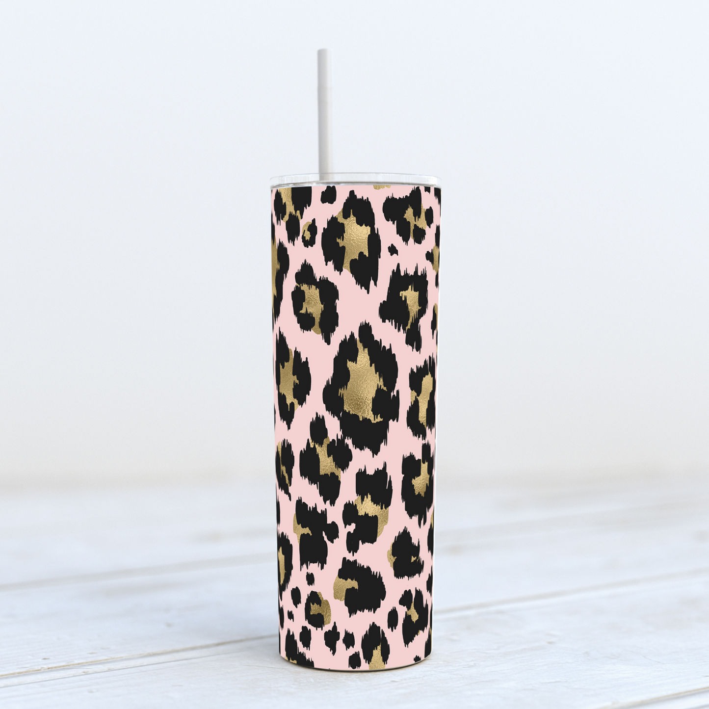 Thermal Tumbler 20oz - Pink Leopard