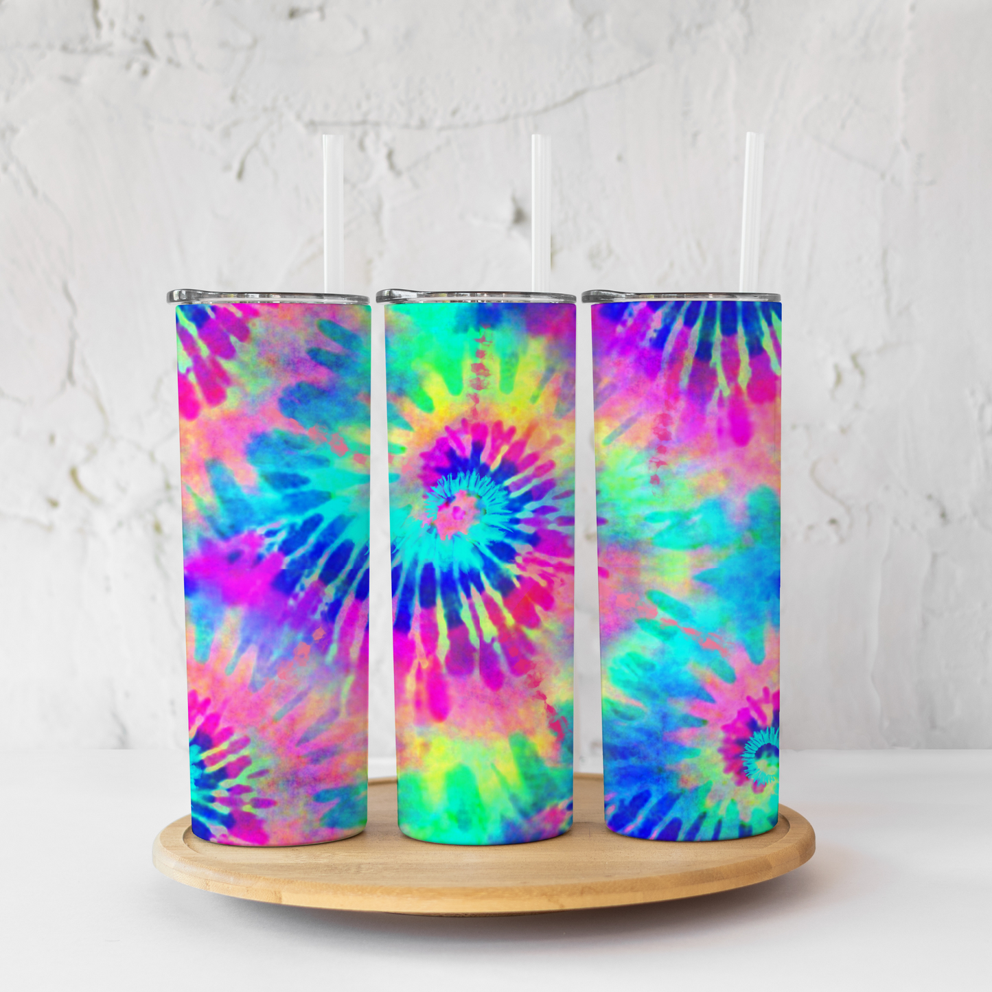 Thermal Tumbler 20oz - Rainbow Tie-Dye