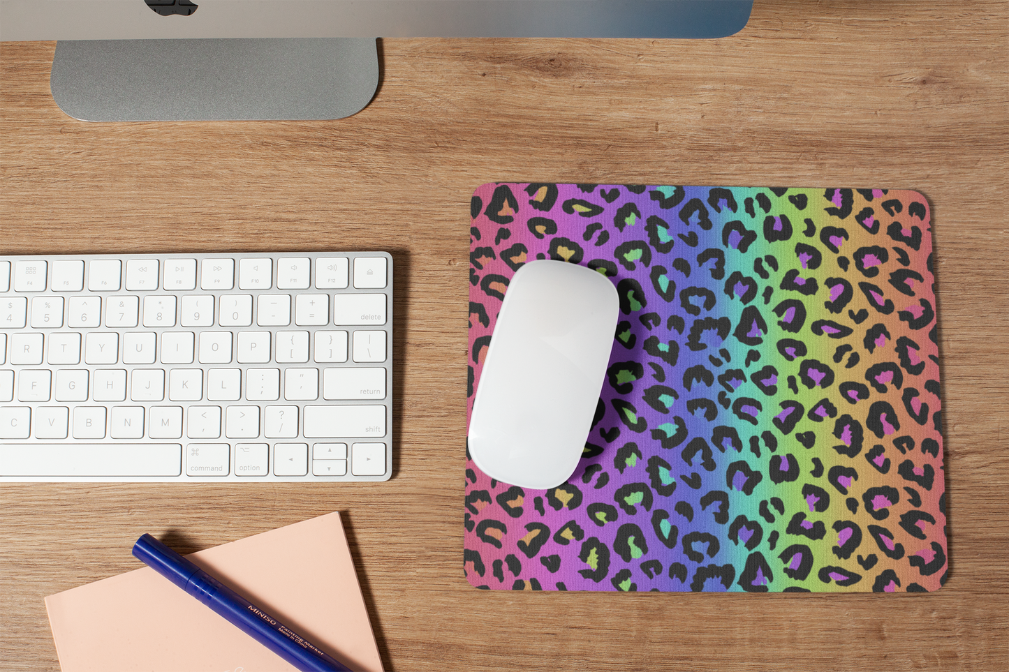 Rainbow Leopard Mouse Pad