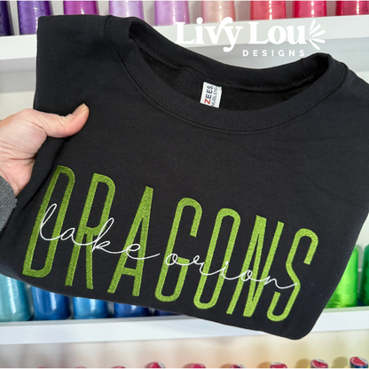 Custom Embroidered School Spirit Sweatshirt