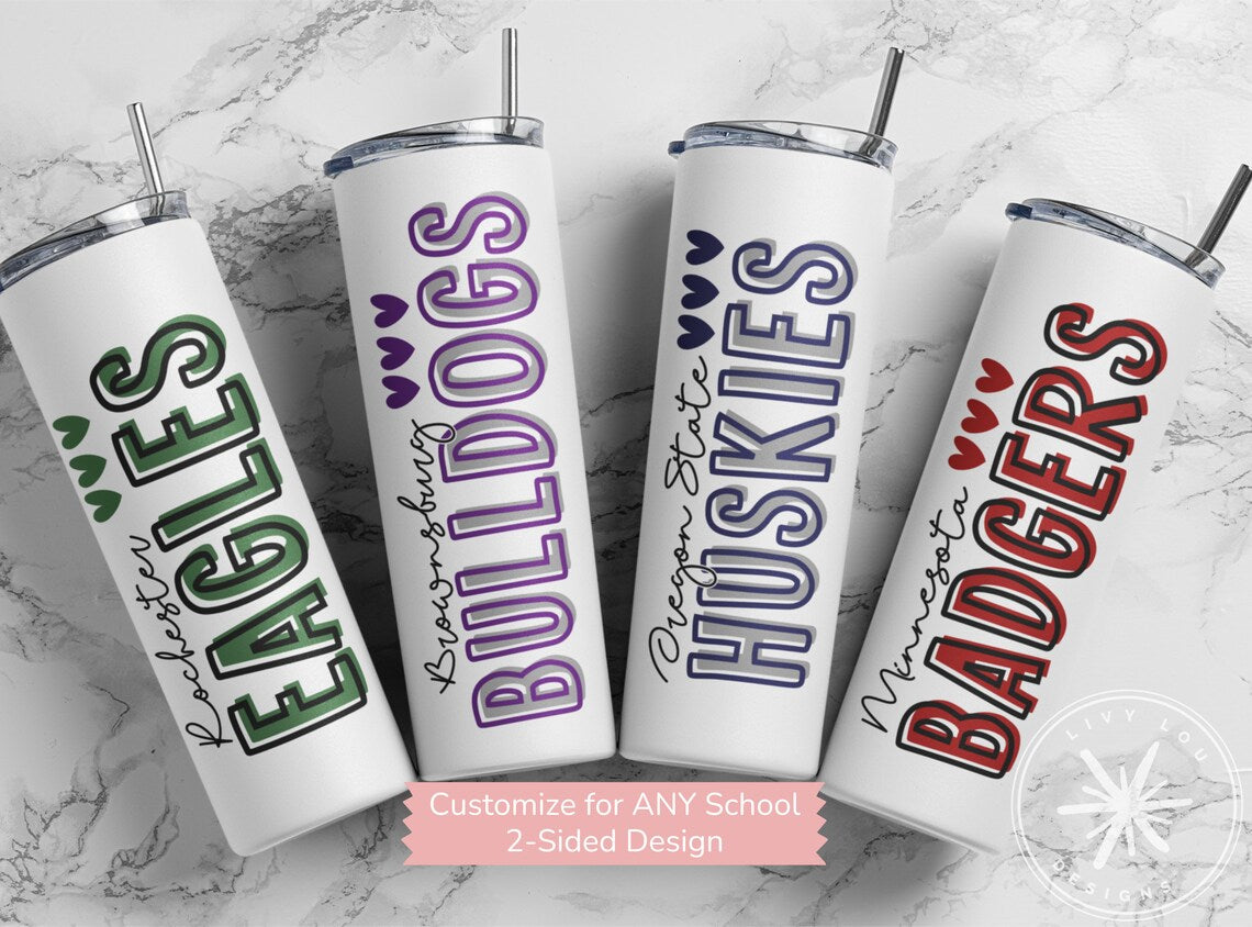 Customizable College Tumbler