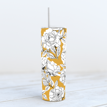 Load image into Gallery viewer, Thermal Tumbler 20oz - Golden Floral
