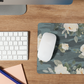 Teal Camo Floral Mouse Pad